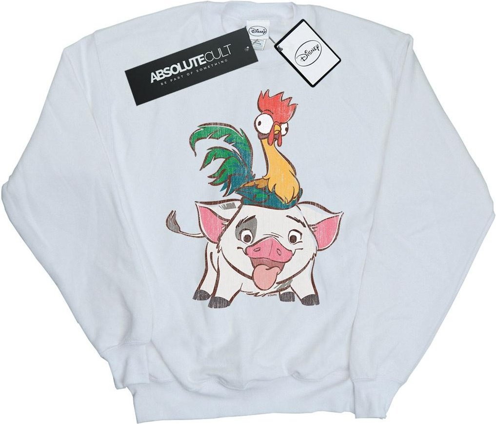Disney - "Moana Hei Hei And Pua" Sweatshirt für Herren (Weiß)