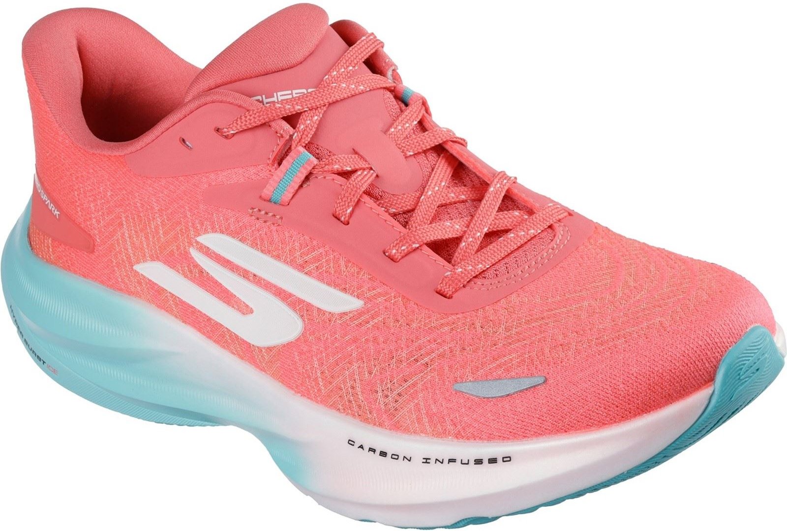 Skechers Performance GO RUN Ride 12 Damen Sneaker in Koralle aus Stoff