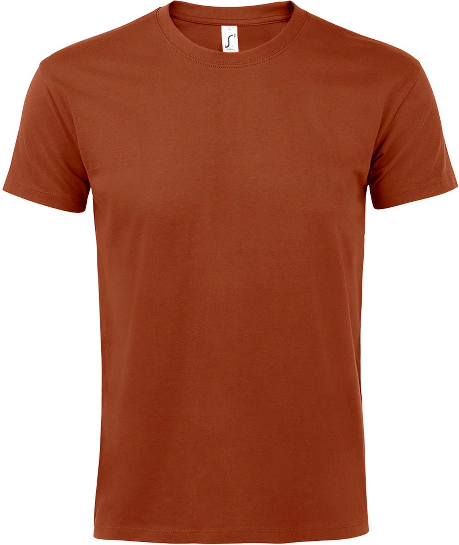 Thumbnail - SOLS Mens Imperial Heavyweight Short Sleeve T-Shirt (Terracotta)