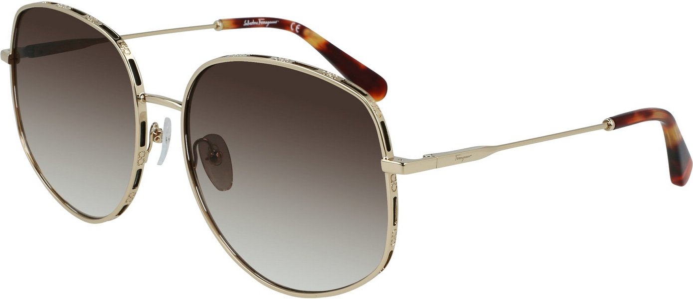 Ferragamo Damen-Sonnenbrillen 51/21/140 mm Metall