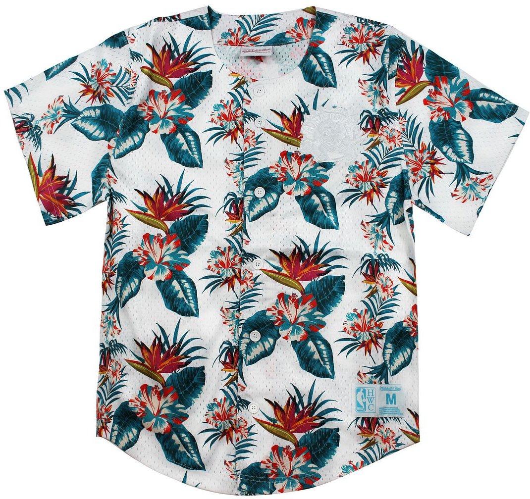 Mitchell & Ness Raptors Blumendruck Männer Hemd