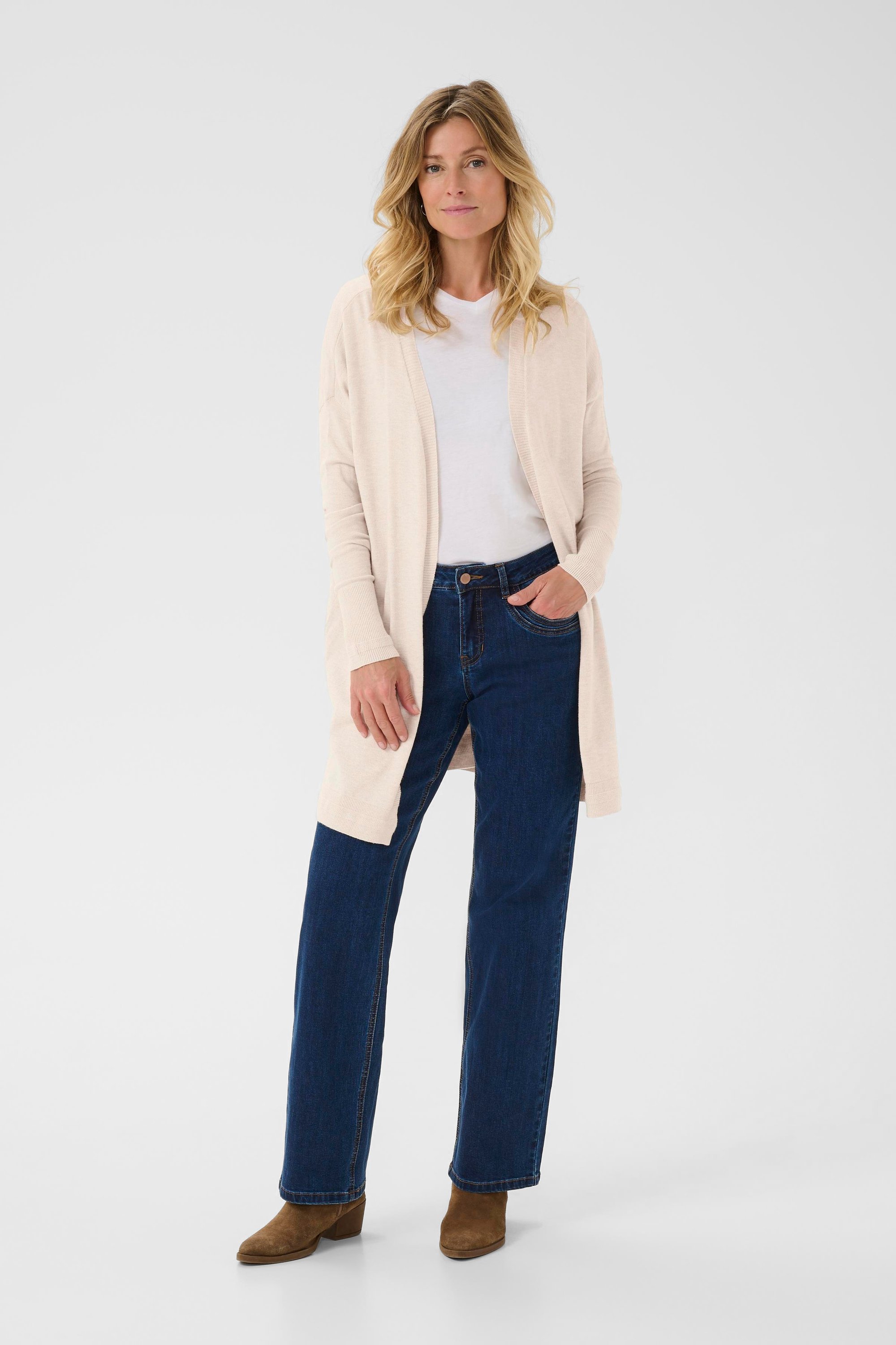 Strickjacke CRDela Strickjacke Loose fit beige