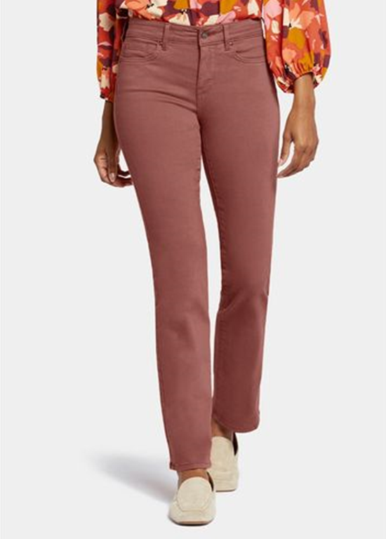 Marilyn Straight Jeans Orangebrauner Denim | Ingwer