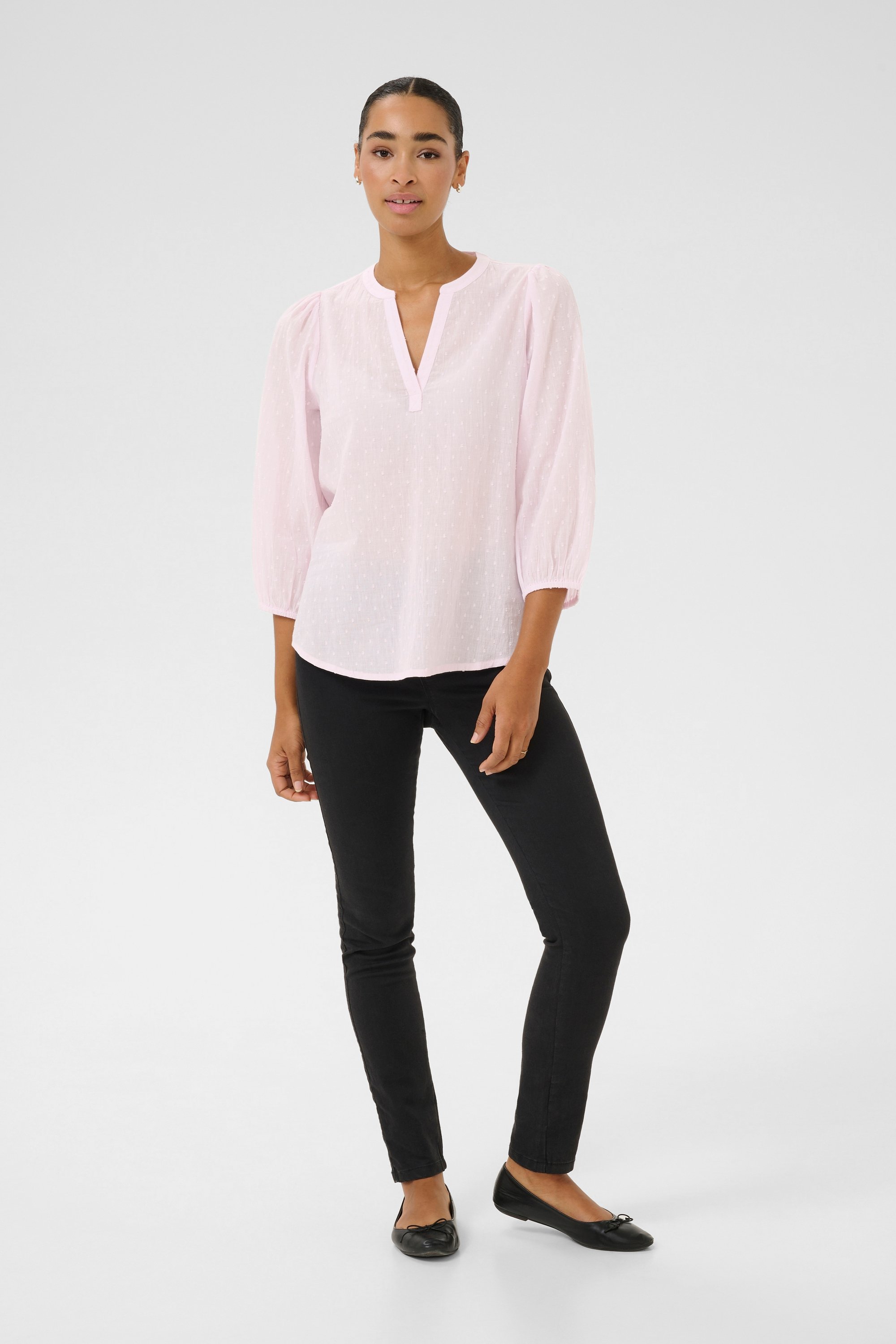 Langarm-Bluse Regular fit Lilac Snow purple