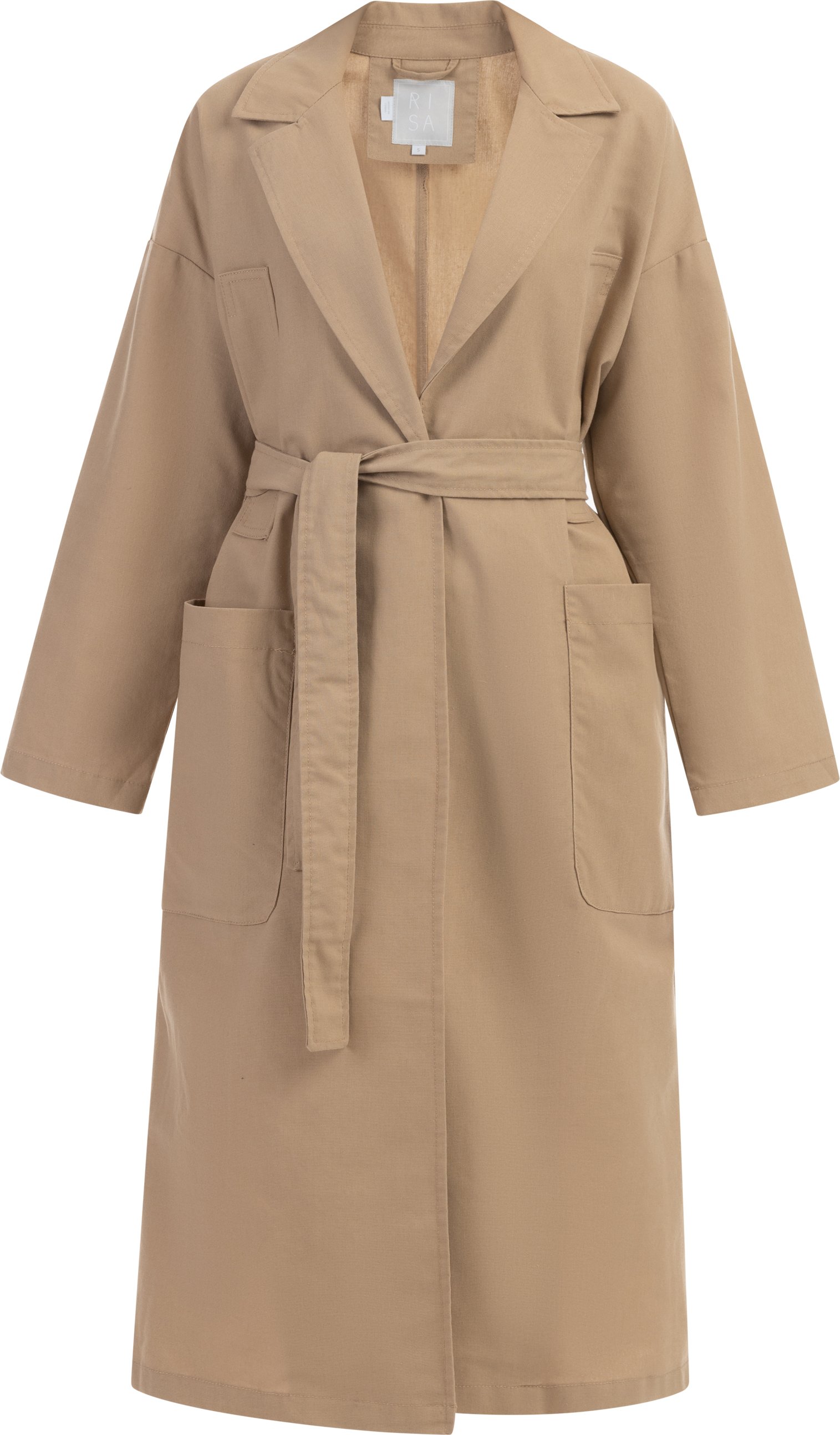 RISA Trenchcoat mit Taillengürtel Damen Karamell