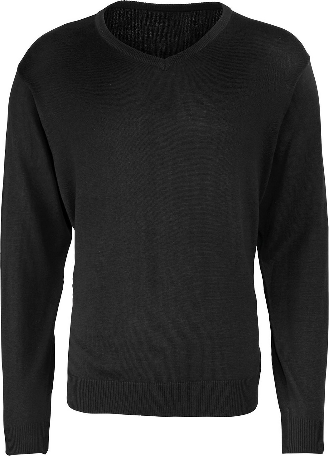 Premier - Sweatshirt V-Ausschnitt für Herren (Schwarz)
