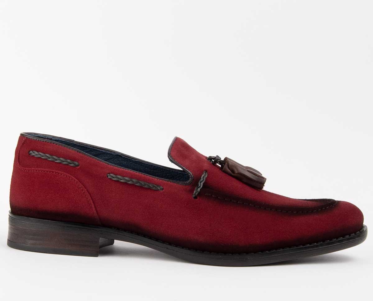 Purapiel Mokassin Moretto2 Rot