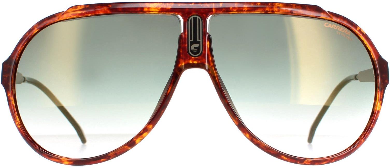 Carrera Aviateur Unisexe Havana Green Gradient avec Gold Mirror Endurance 65 / N