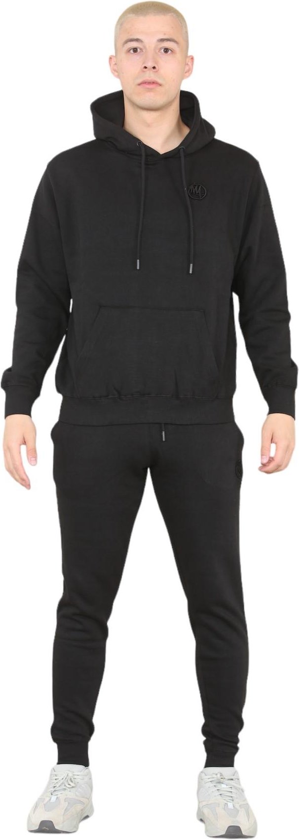 Thumbnail - MYT Herren-Trainingsanzug mit Kapuze und Pullover in Schwarz