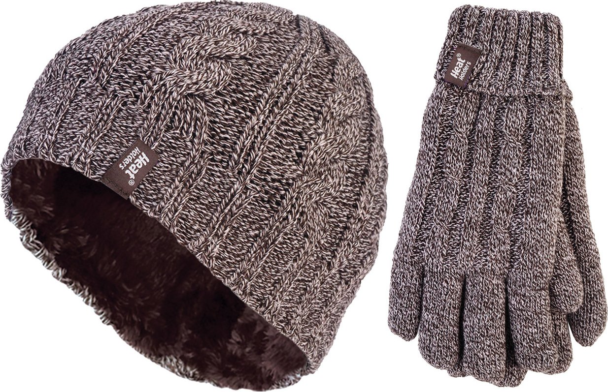 Heat Holders - Damen Mütze & Handschuhe Set für den Winter - Fawn