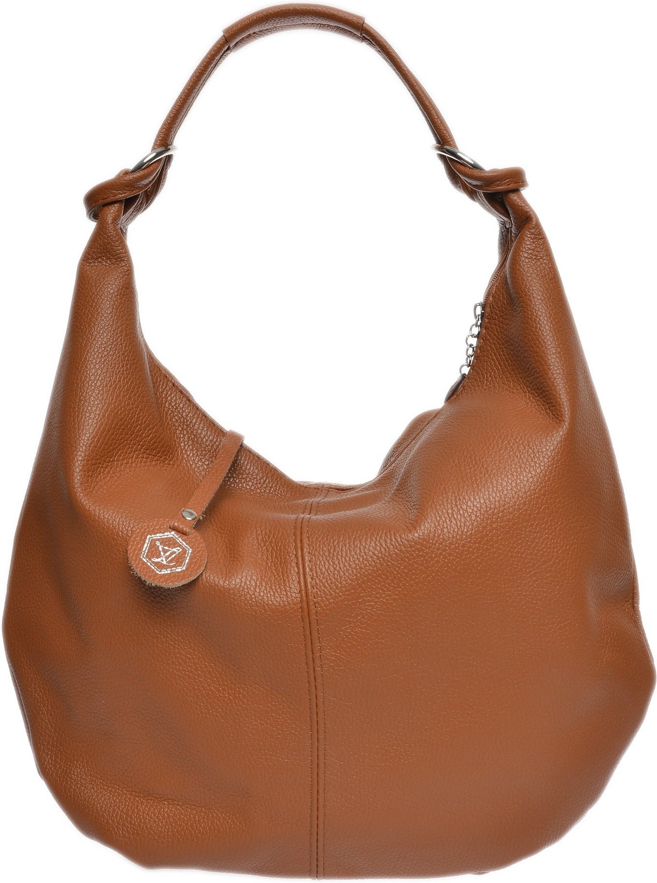 Luisa Vannini Braune Lederhandtasche