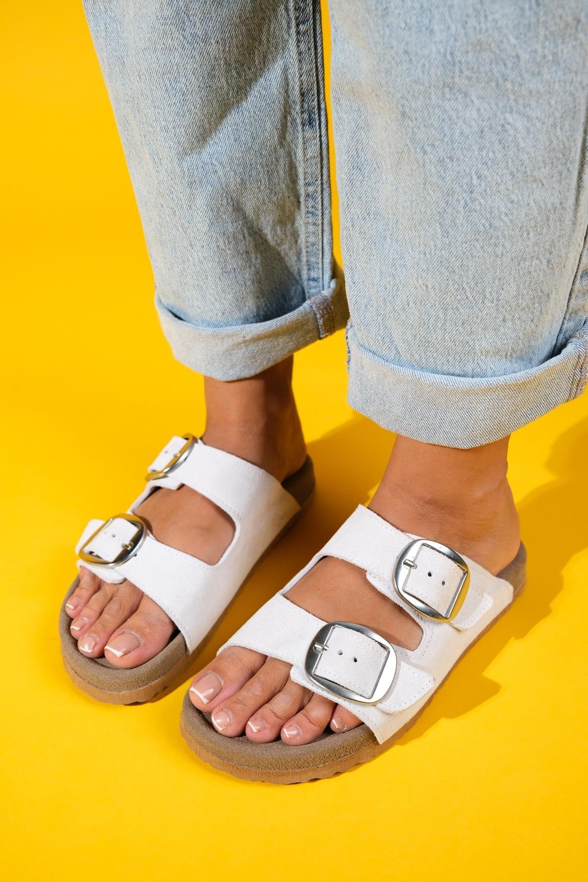 Ovesta Soft Fußbett Leder Slide Sandale (Women)