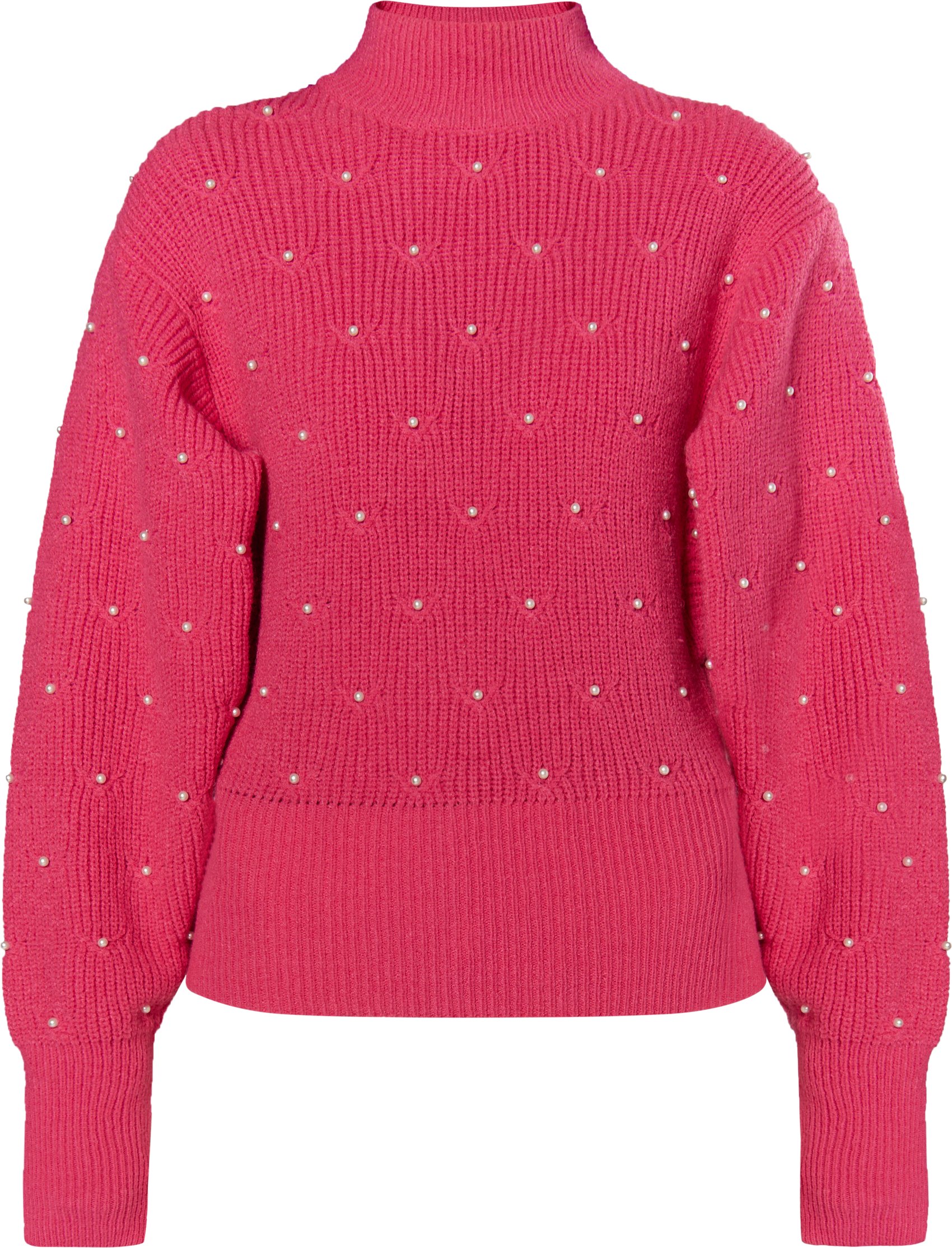 Thumbnail - Faina Strickpullover mit Perlen Damen Rosa