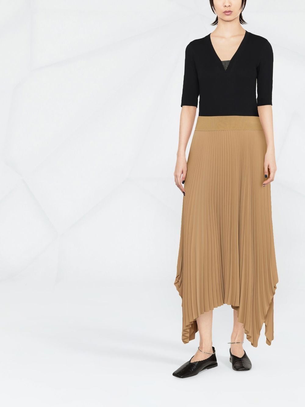 Baumwolle V-Ausschnitt Pullover