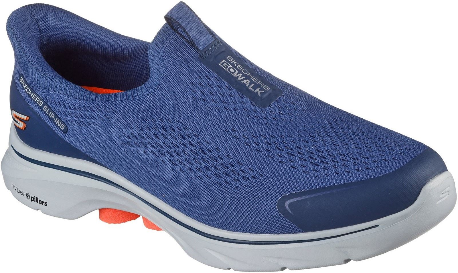 Skechers GO WALK 7 Easy On Evolution Textil Herren Schuhe Marineblau
