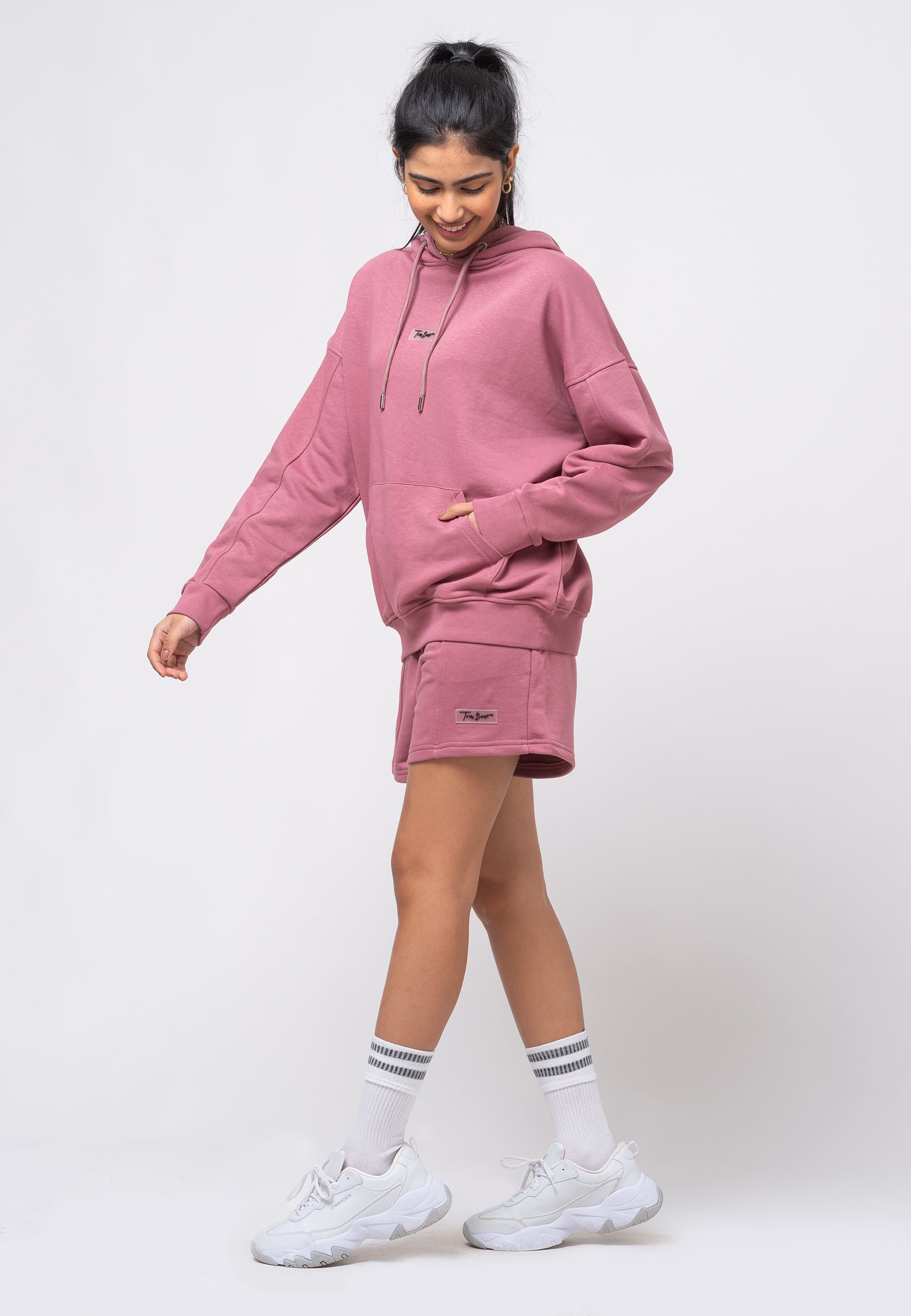 Tom Barron Damen Kurz-Trainingsanzug-Set Freizeit