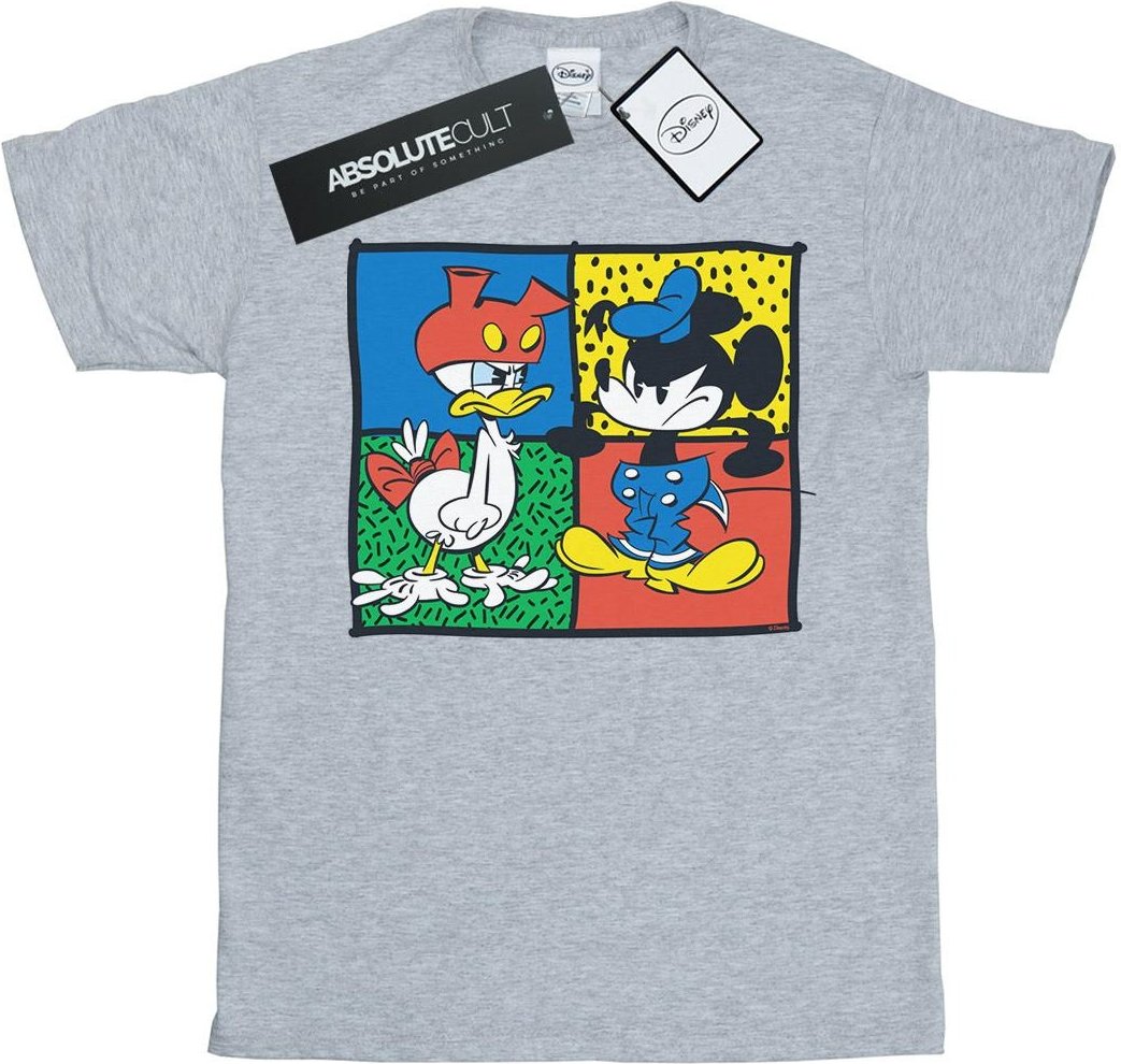 Disney - "Mickey Mouse Donald Clothes Swap" T-Shirt für Herren (Grau)