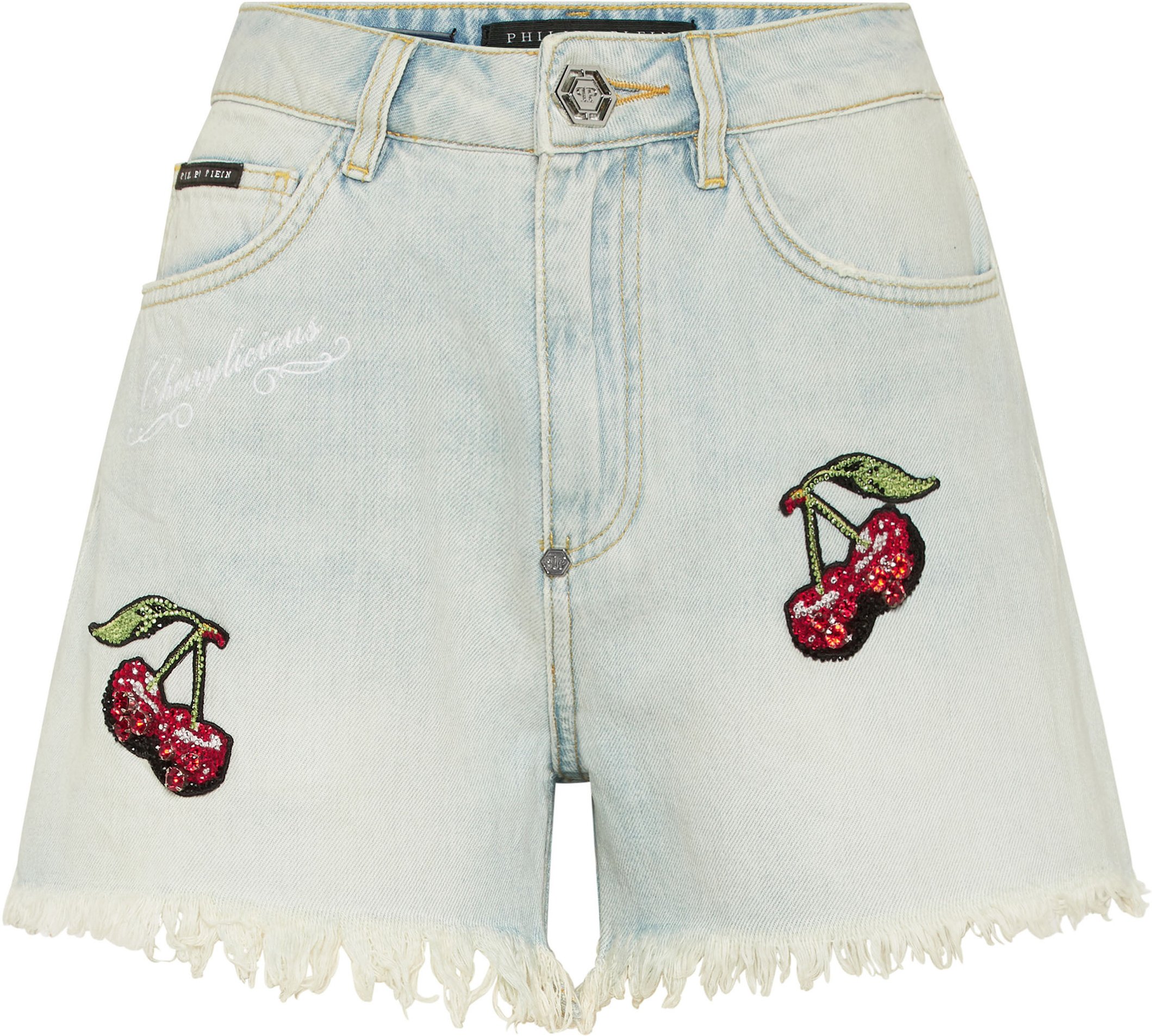Denim Shorts Cherries