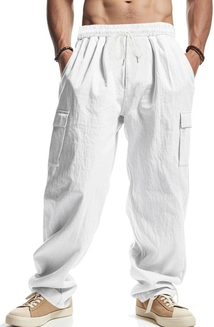 Thumbnail - Herren-Hosen in Vollgröße mit Taschen und Kordelzug in Übergrößen