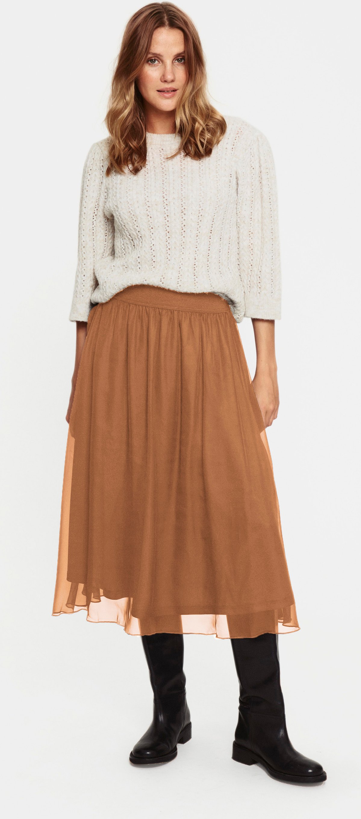 Rock Casual fit Café au Lait beige