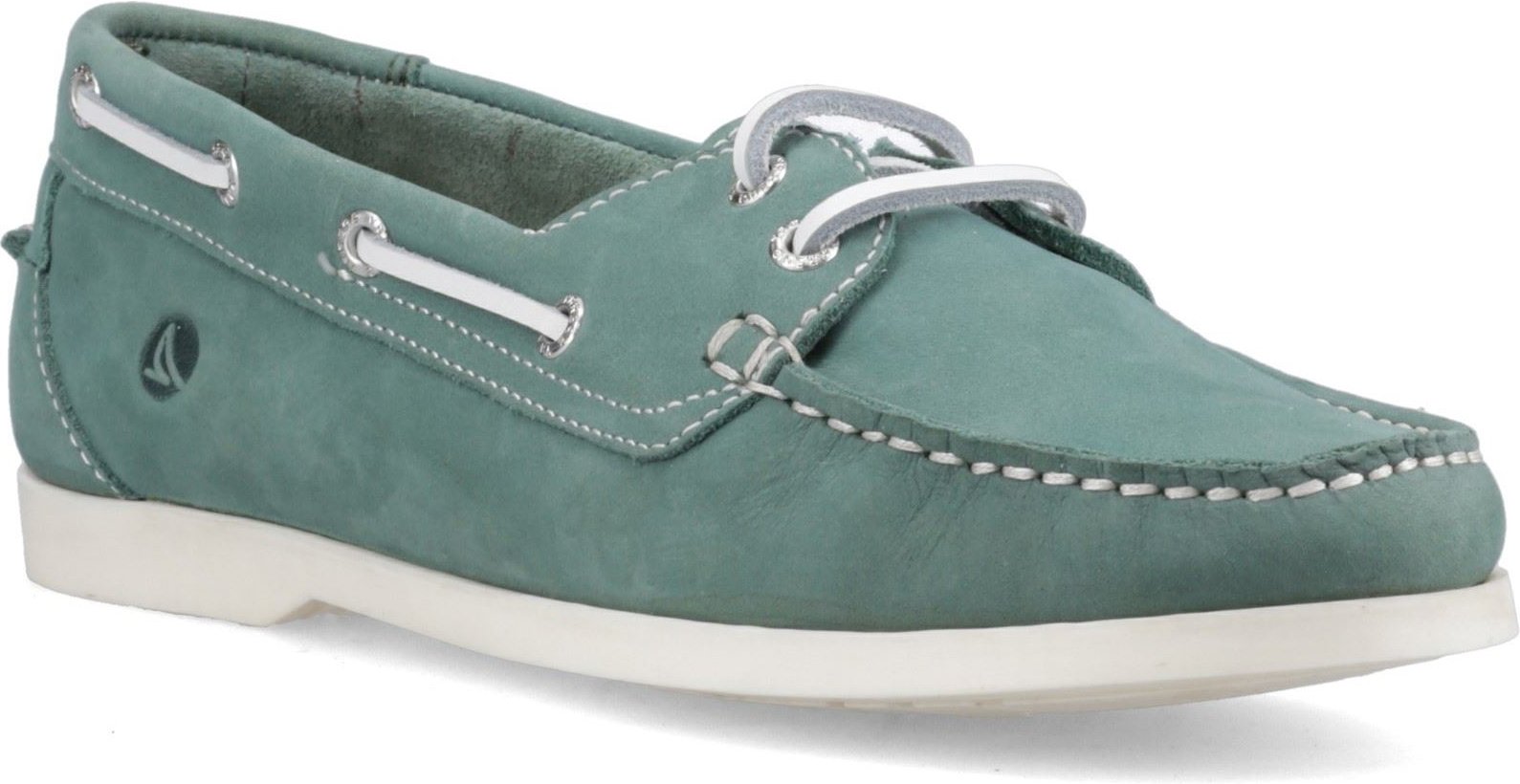 Sperry Balboa 2-Augen Boot Nubuk Damen Grün Bootsschuhe