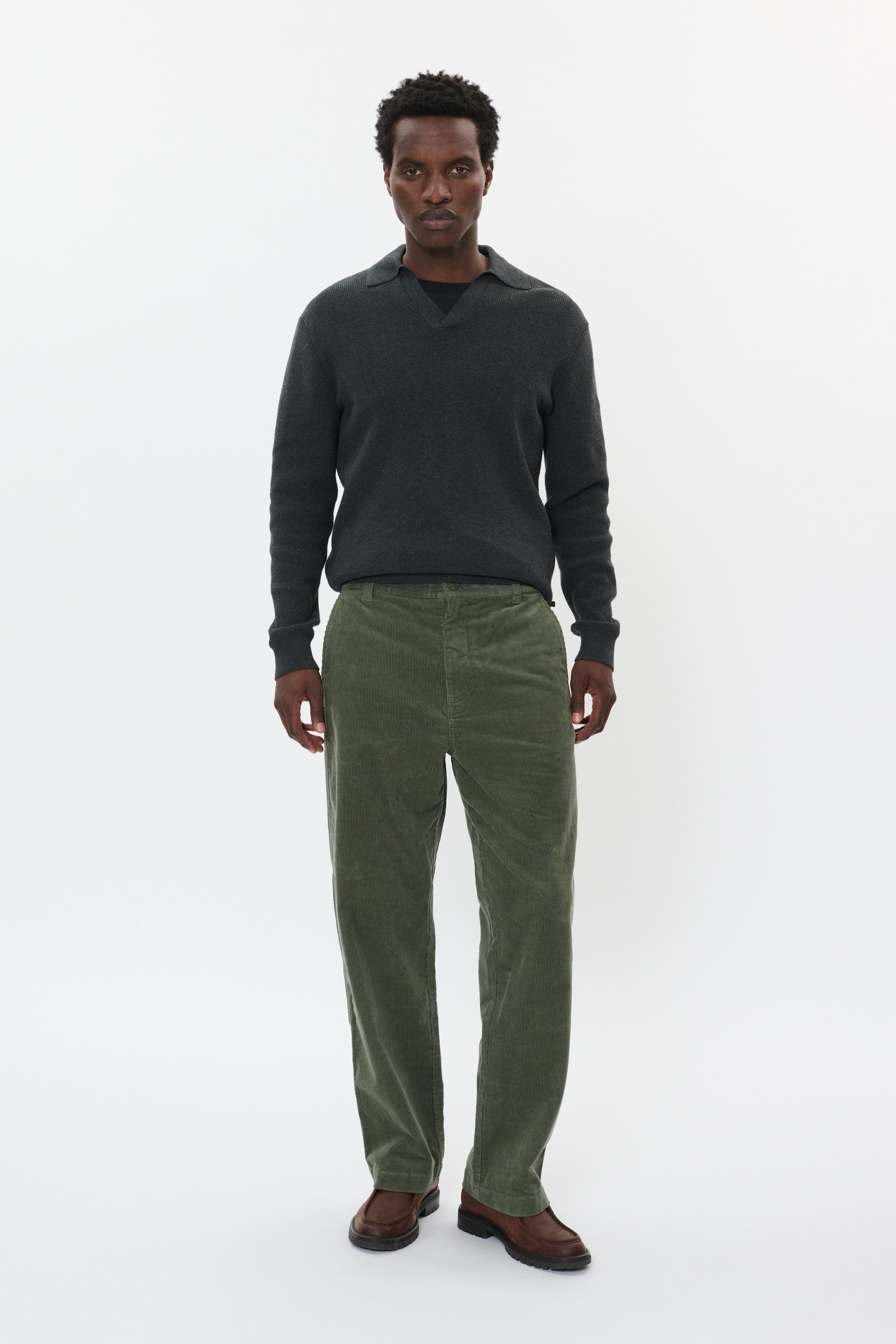 Casual Hose MAChino Casual Hose Lockere Passform green