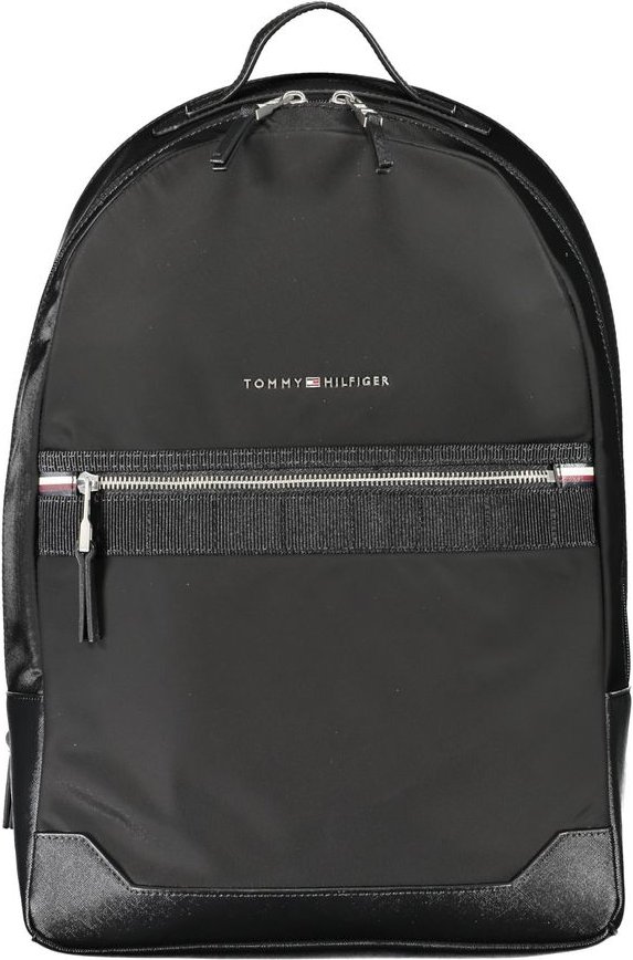Tommy Hilfiger Rucksack Schwarzer Nylon-Rucksack