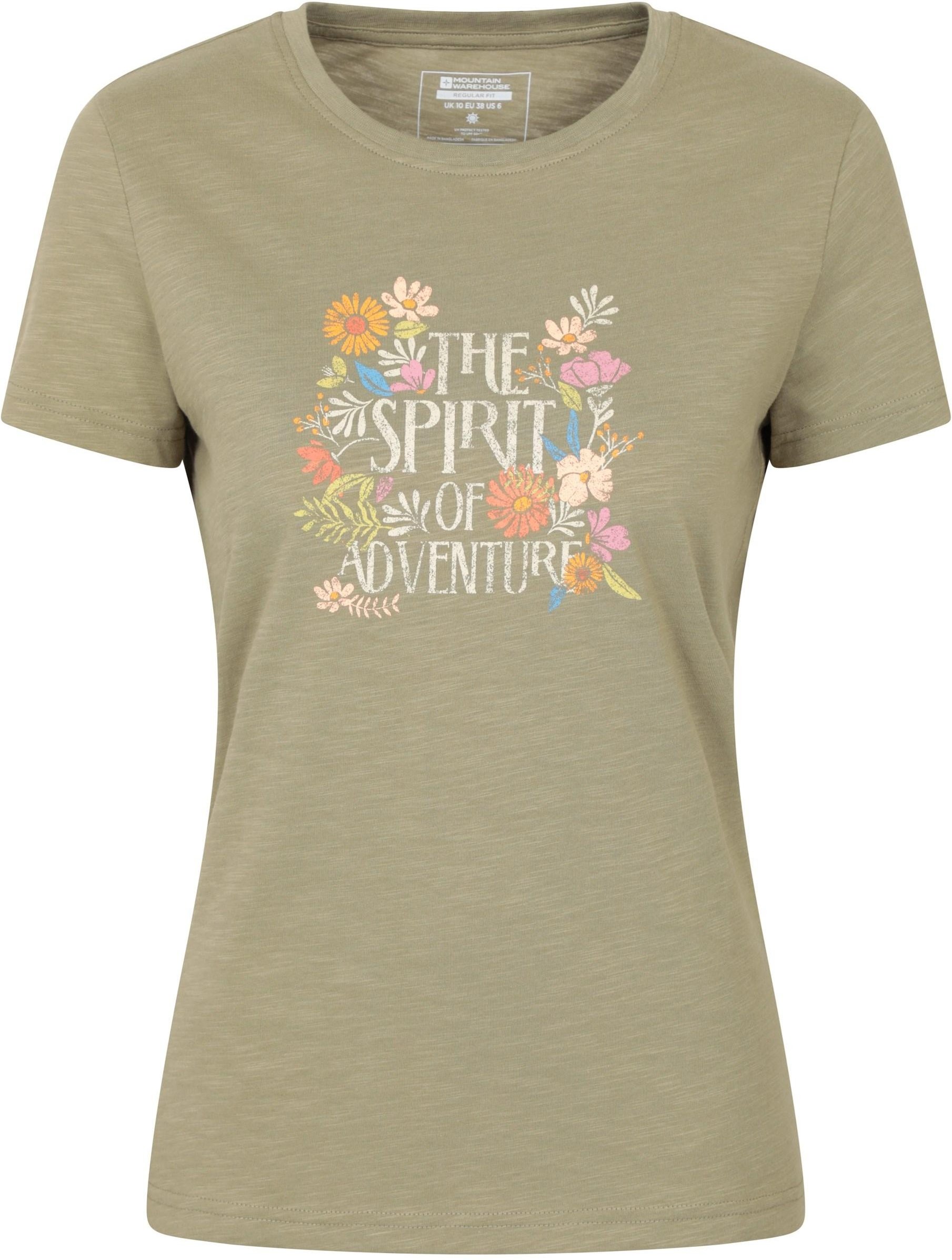 Mountain Warehouse - "Spirit Of Adventure" T-Shirt für Damen (Khakigrün)