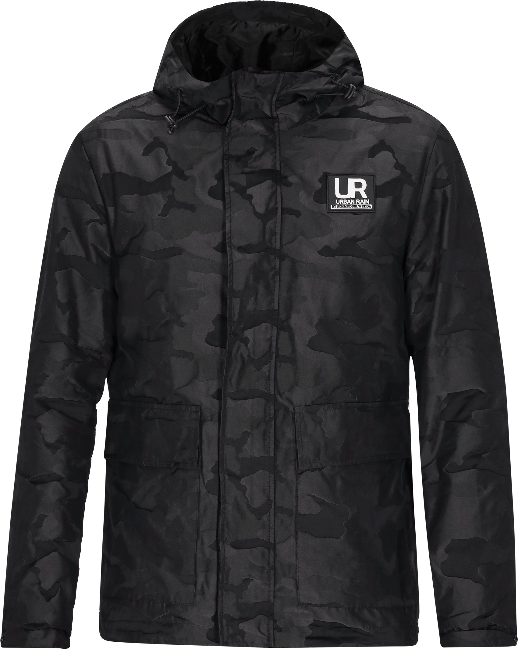 Thumbnail - Schmuddelwedda Anorak Herren Grau Camouflage