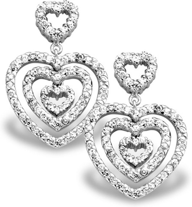 Orphelia Damen-Ohrhänger Sterling-Silber 925, Silber EAR-1218