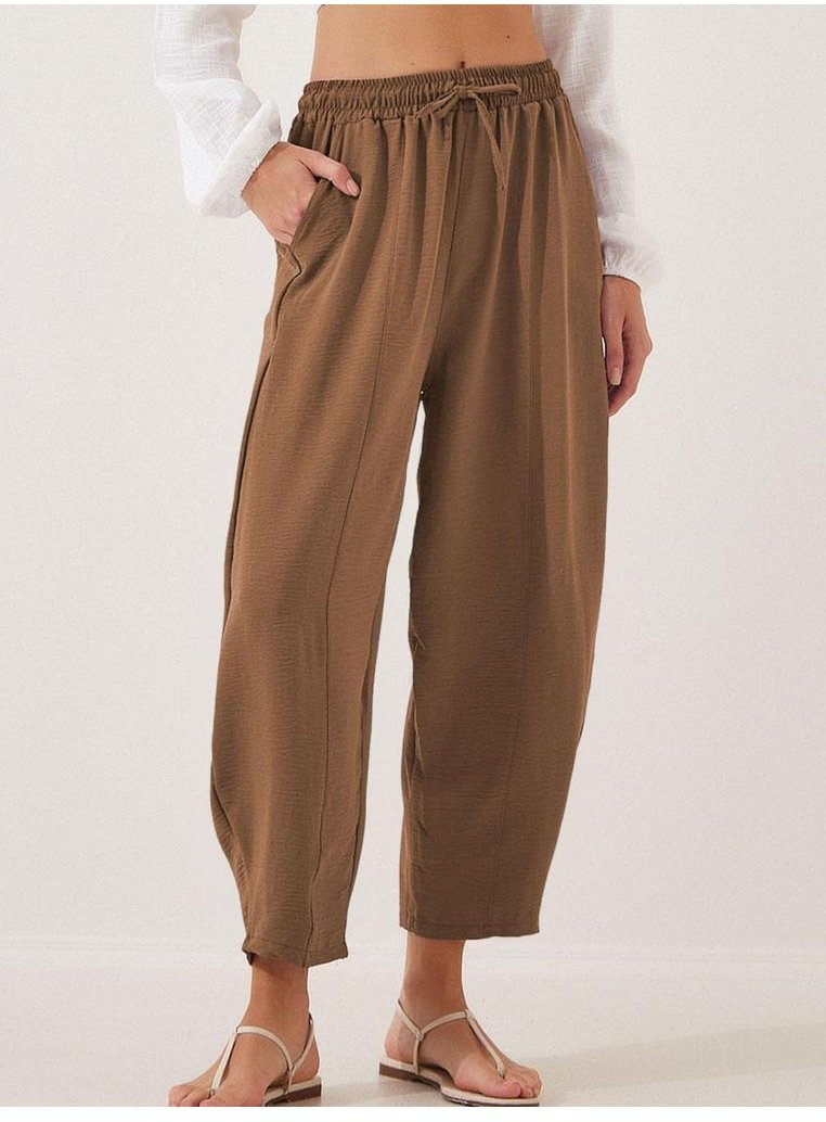 Thumbnail - Damen Jogginghose mit Kordelzug, kürz geschnitten, in großen Größen