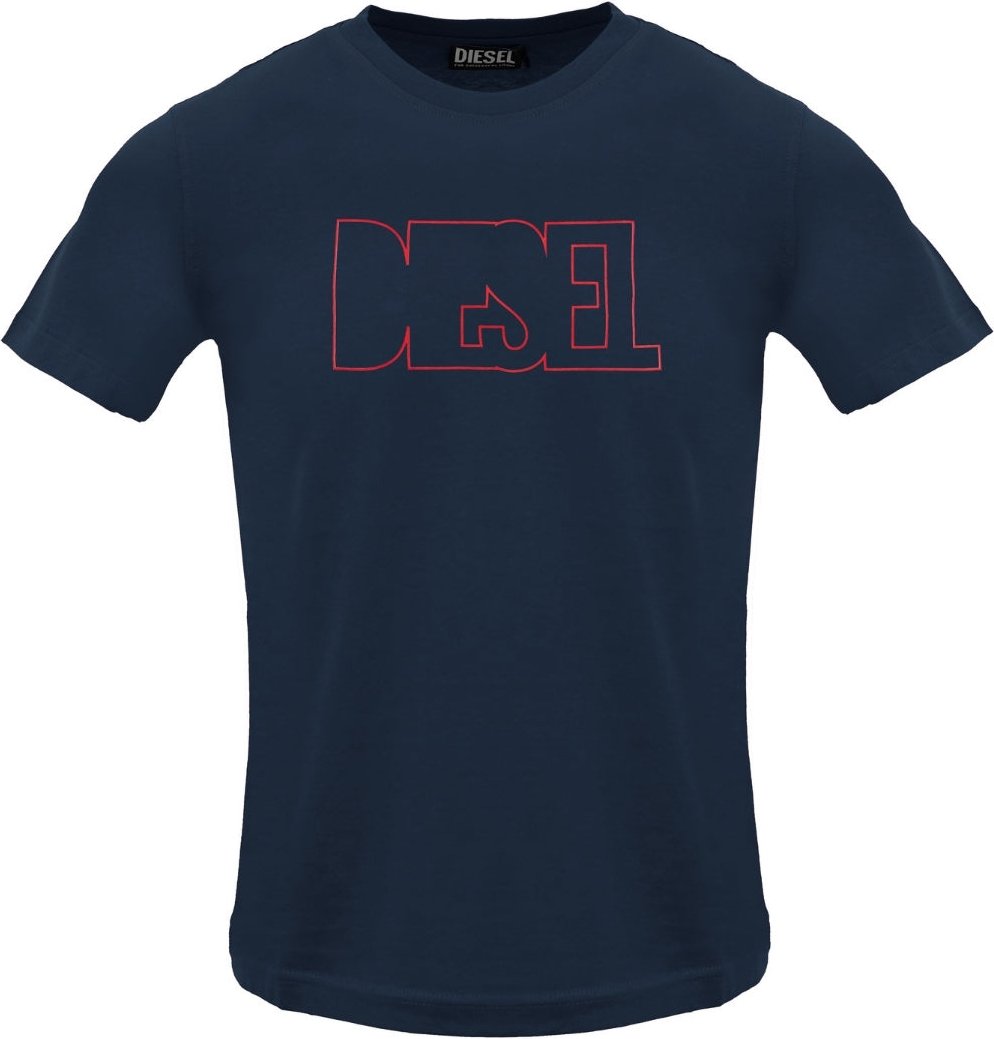 Diesel - Total Eclipse - T-shirt Mit Umrissenem Logo