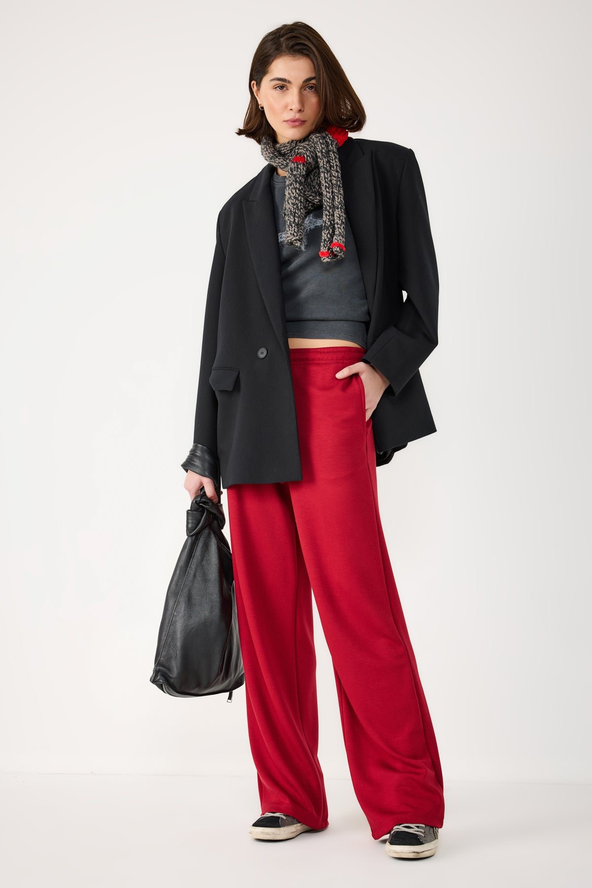 Gerade geschnittene Freizeithose aus Baumwolle