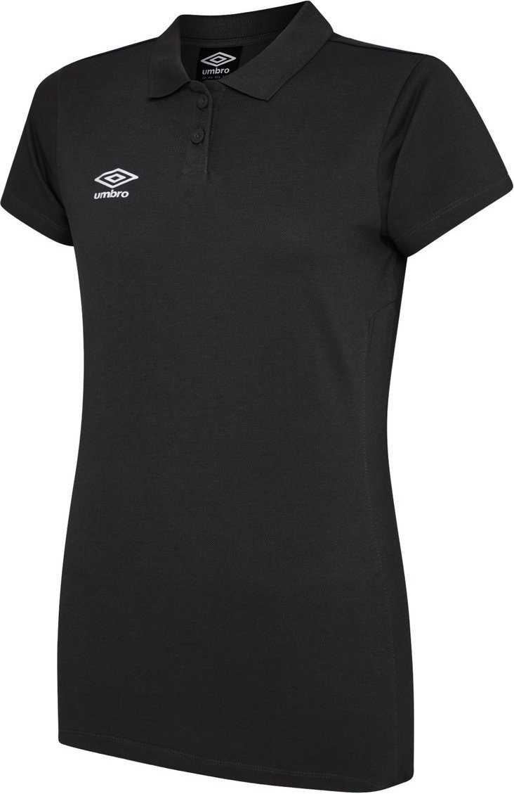 Umbro Damen/Damen Club Essential Poloshirt (Carbon/Weiß)