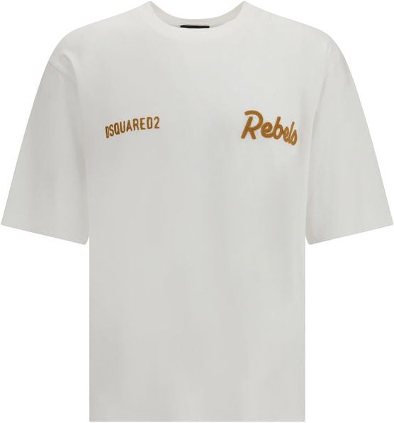 Dsquared² Weißes Baumwoll-T-Shirt