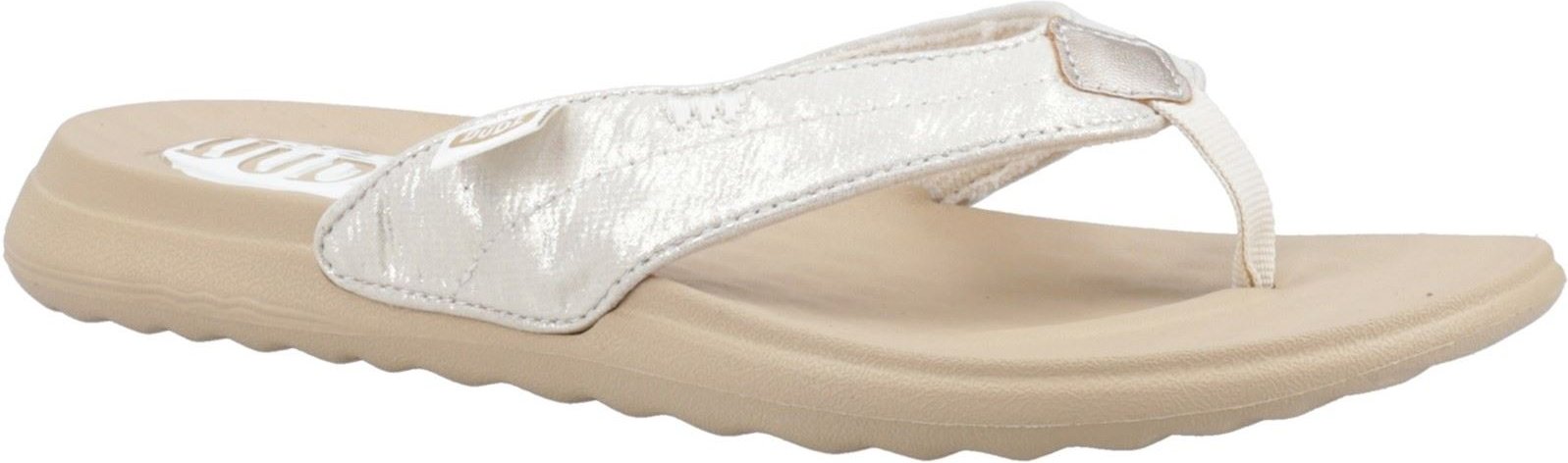 HEYDUDE Christi Flip Klassische Polyurethan Damen Gold Sandalen