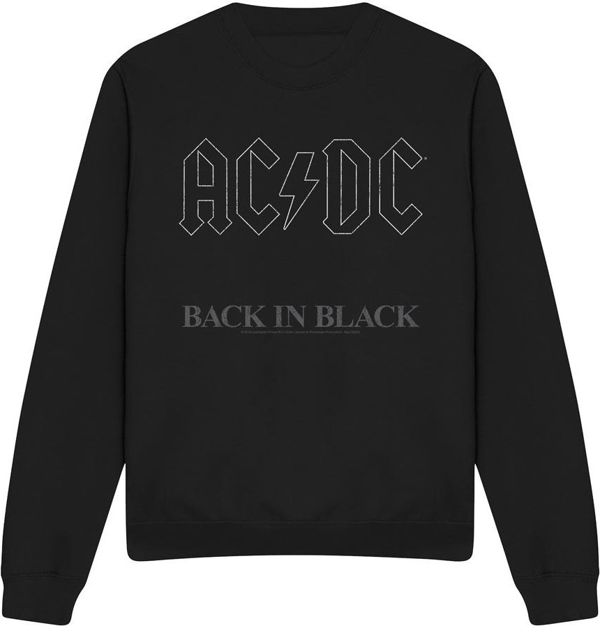 AC/DC - "Back In Black" Sweatshirt für Herren/Damen Unisex (Schwarz)