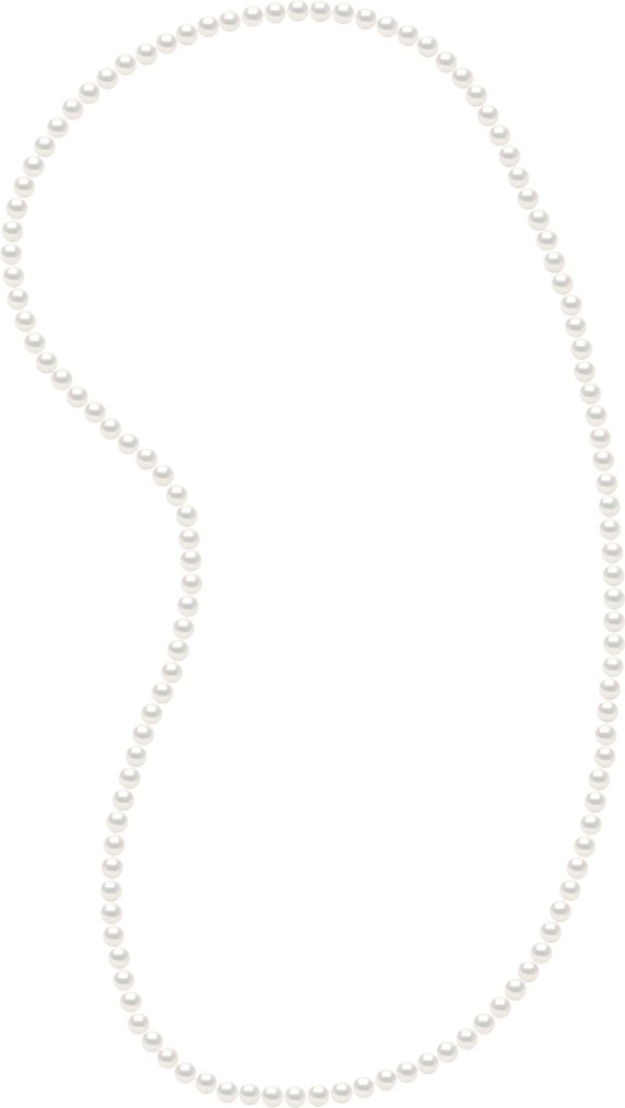 DIADEMA - Halskette - OPERA Echte Süßwasserperlen - Weiß