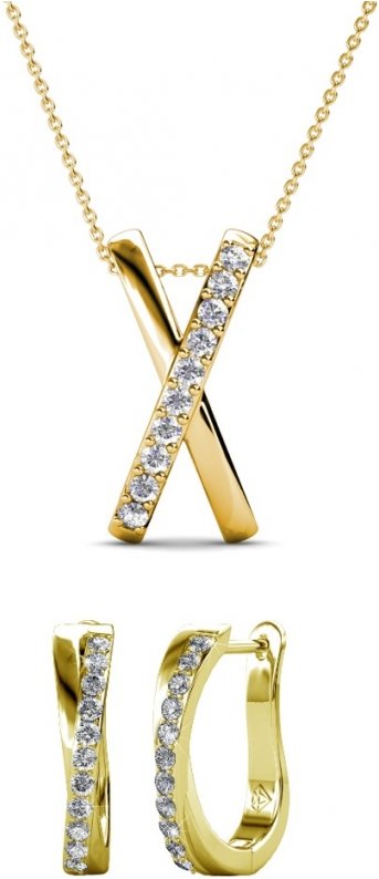 Criss und X Duo Set : Gold und Kristall