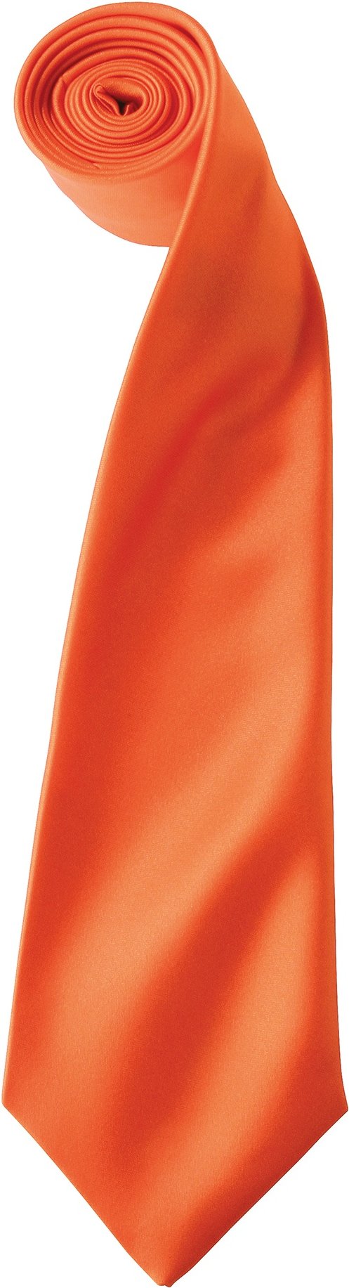 Premier Herren-Krawatte aus Satin (schmale Klinge) (Orange)