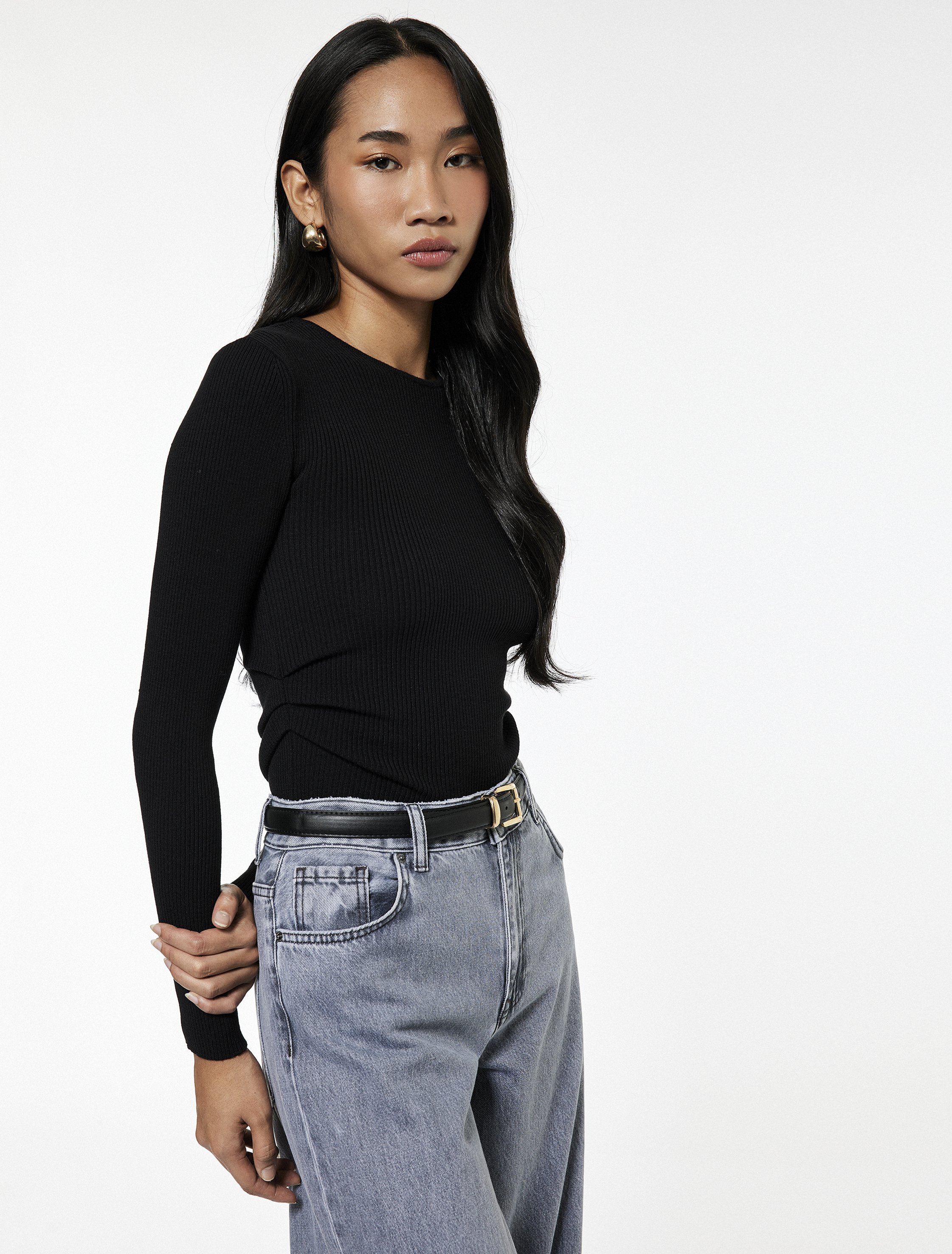 Koton SWEATERS Rundhals Langarm-Strickpullover