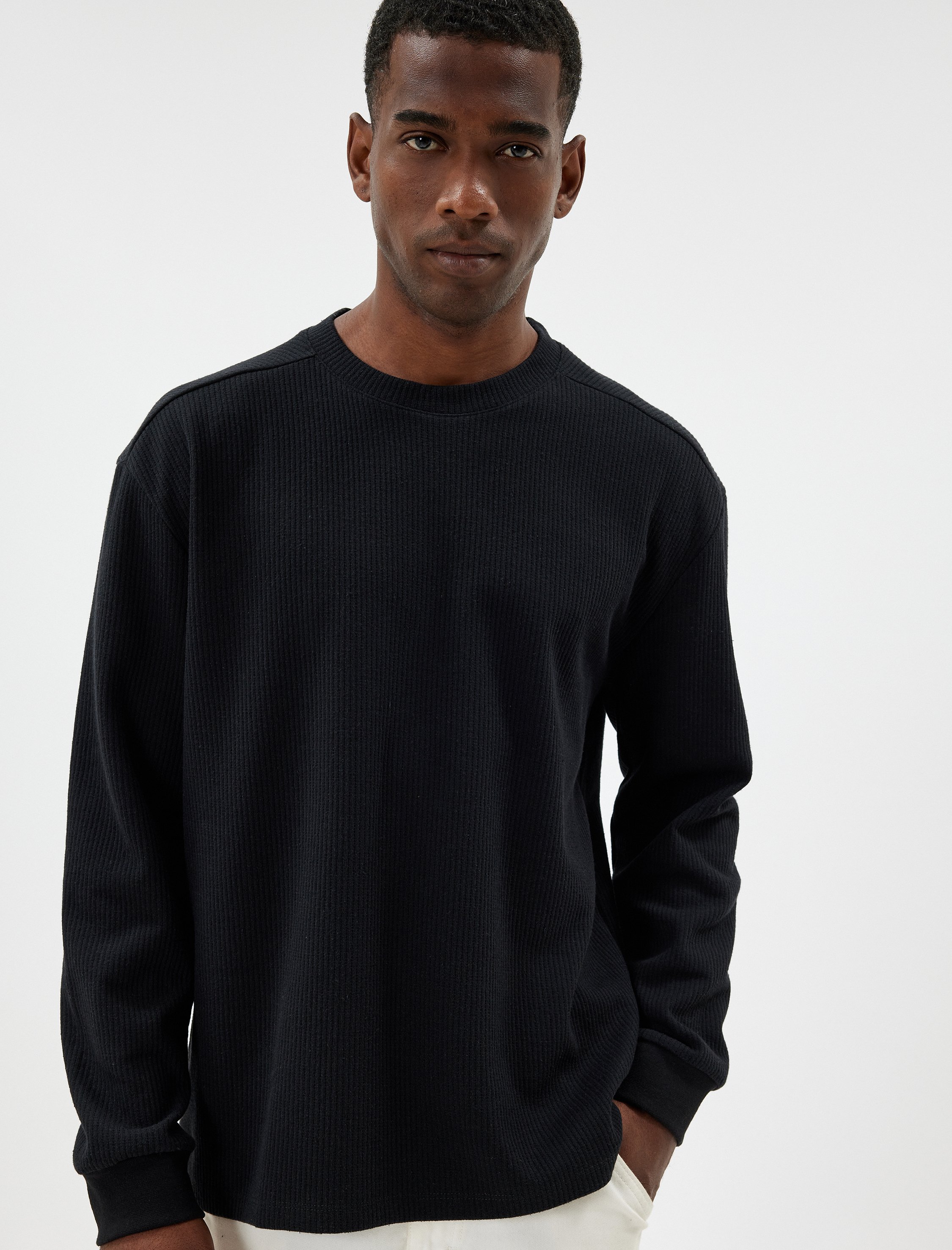 Koton Sweater Rundhalsausschnitt Mit Nahtdetail Sweater