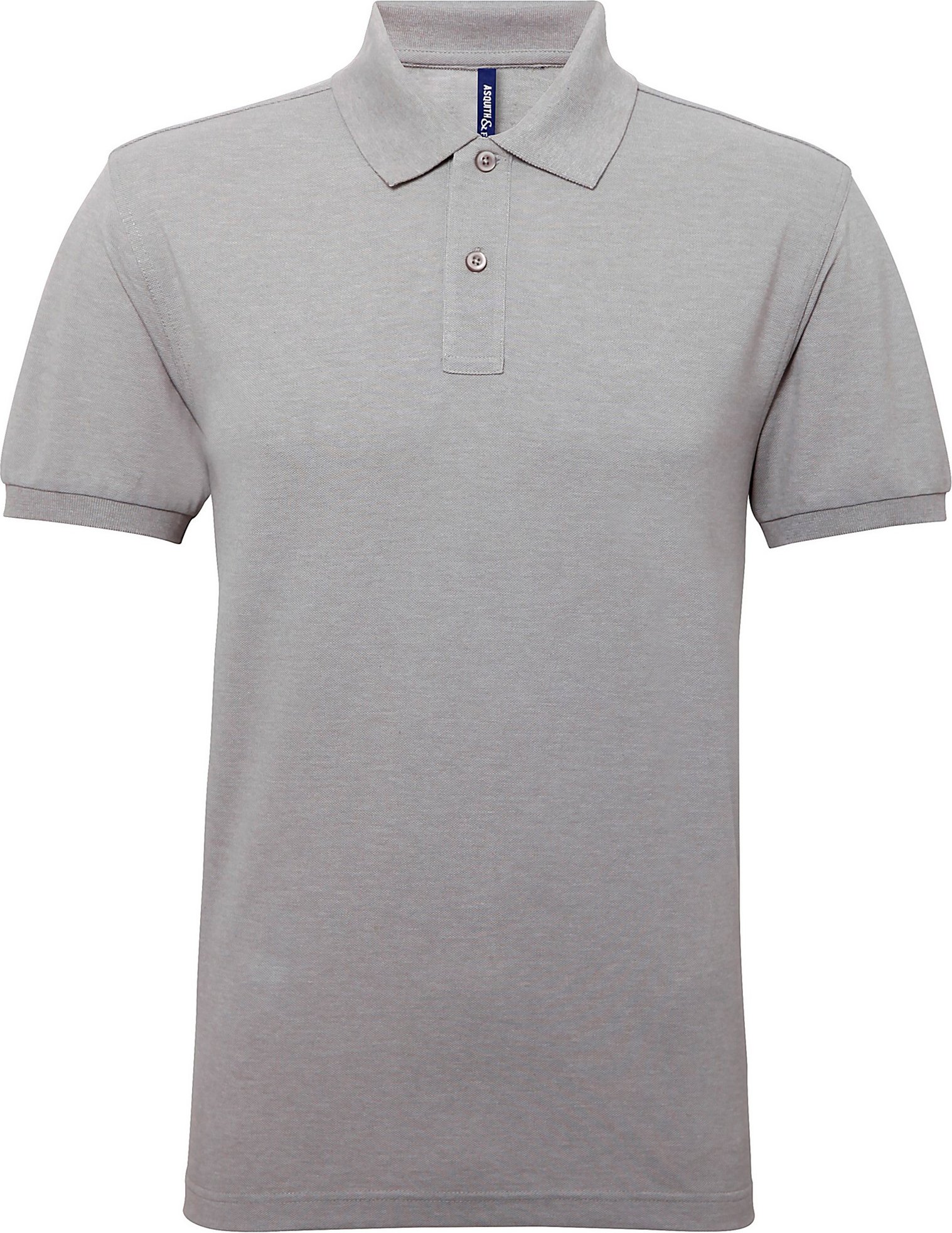 Thumbnail - Asquith & Fox Herren Kurzarm Performance Blend Polo Shirt (Heather Grey)