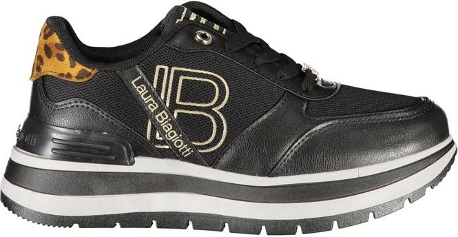 Laura Biagiotti Schwarze Polyester Damen Sneaker