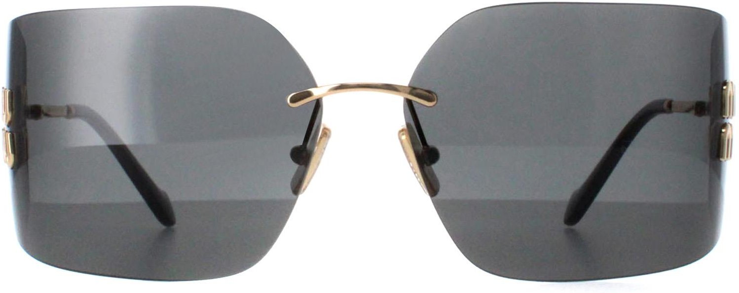 Miu Miu MU54YS 5AK5S0 gold dunkelgrau Sonnenbrille