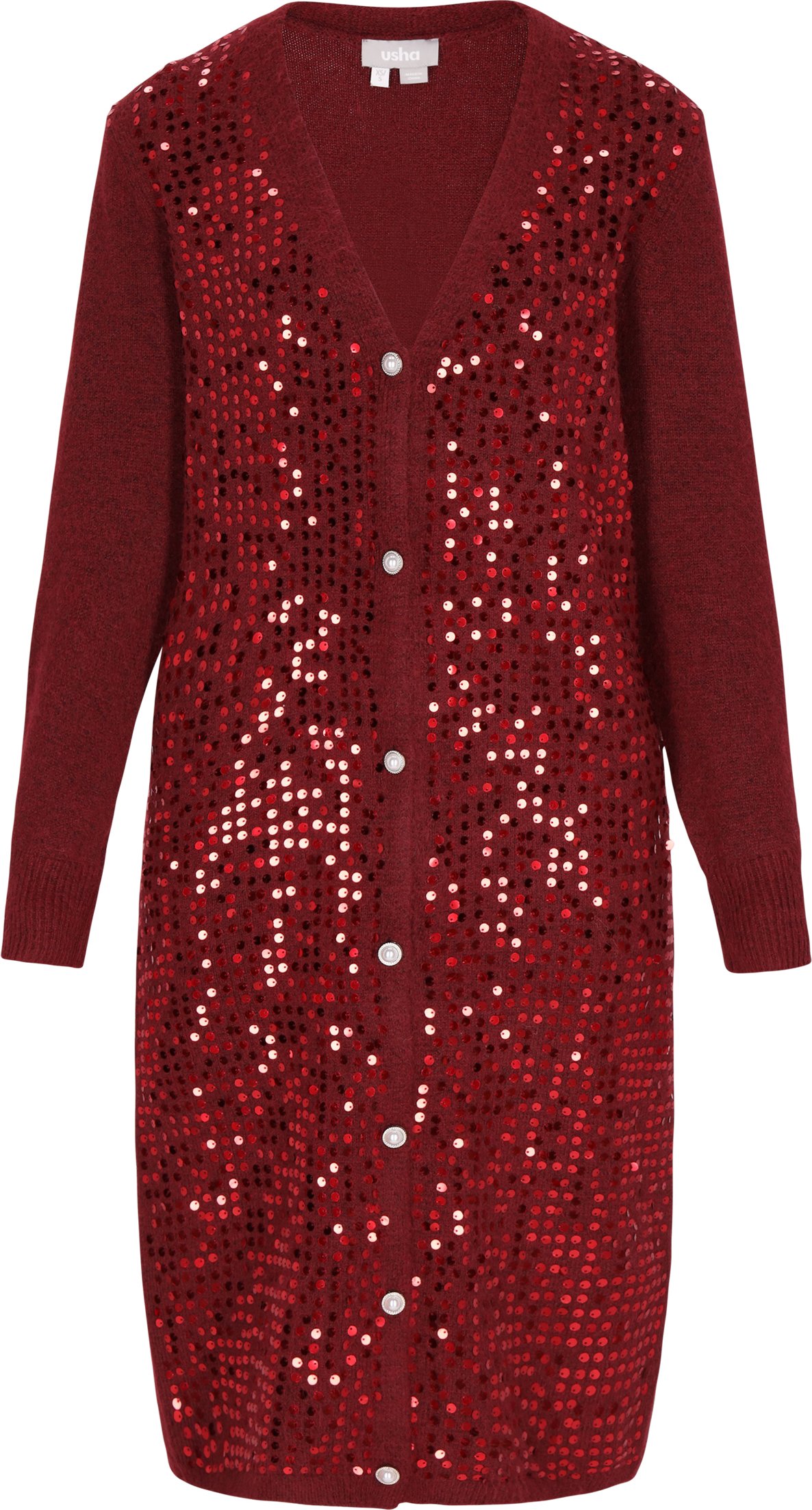 usha Strickjacke Frauen Burgund