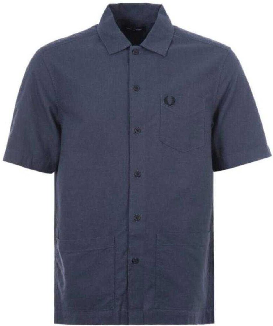 Fred Perry - Hemd für Herren, Tasche, Oxford-Stil (Dunkelblau)