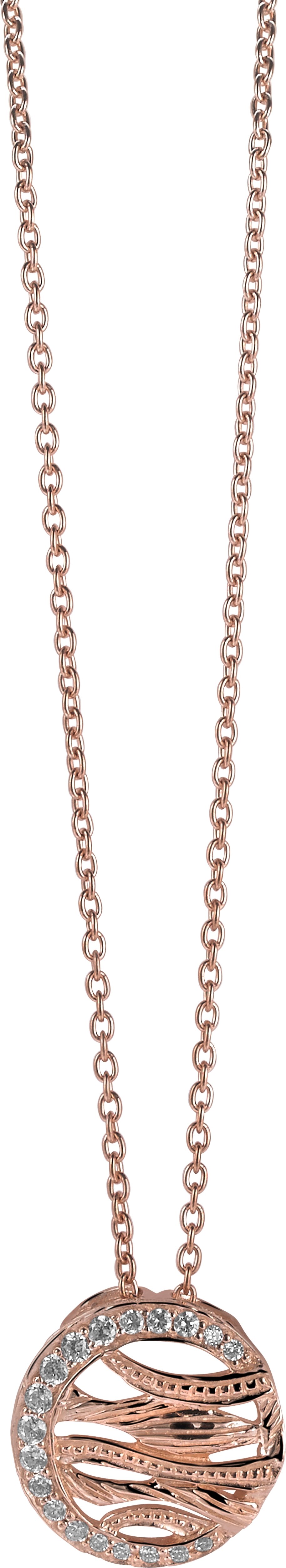 Orphelia Damen-Kette aus 925er Sterlingsilber mit Anhänger - Rosé ZH-6031/1