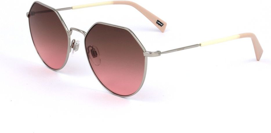Achtkantige Sonnenbrille mit Verlaufslinsen in Pink