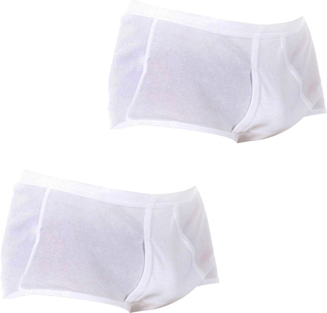 2er-Pack klassische Slips mit seitlicher Öffnung, Modell AS02335 für Herren